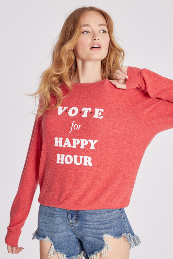 Vote Happy Hour Baggy Beach Jumper울랄라 편집샵