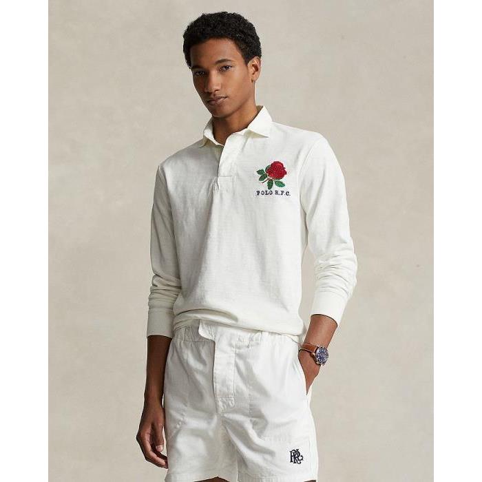 폴로 랄프로렌 Polo Ralph Lauren 클래식 핏 Jersey 그래픽 Rugby 셔츠 DECKWASH WHITE울랄라 편집샵