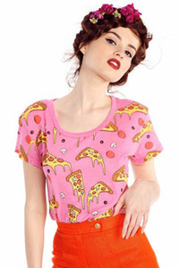 [Wildfox Couture:와일드폭스] 치즈 피자 티셔츠울랄라 편집샵