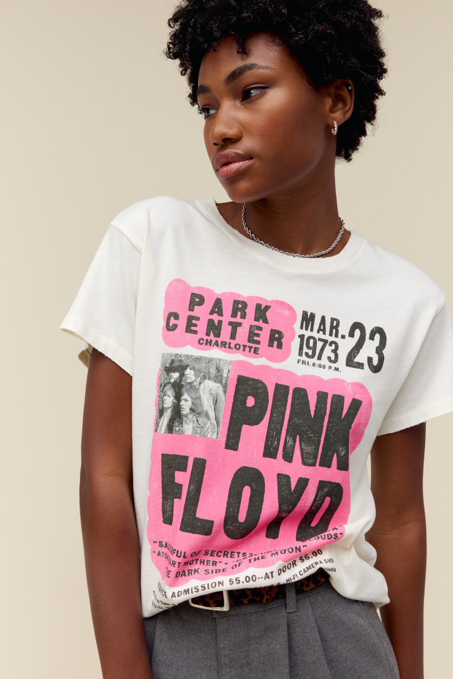 Daydreamer 핑크 플로이드 1973 플라이어 투어 티셔츠 여성울랄라 편집샵